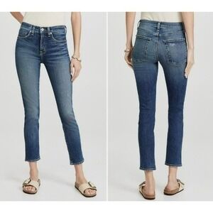 Nili Lotan Mid Rise Skinny Jeans Classic Wash Size 25 USA Slim Luxury Denim